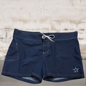 NFL Navy Women's Athletic Shorts with Star Accent